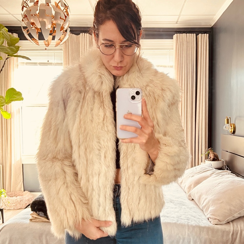 Vintage REAL FUR cropped jacket